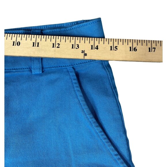 Everlane Womens Cotton Organic Stretch Chino Pants Blue Cropped Casual Size 6 - Picture 7 of 14